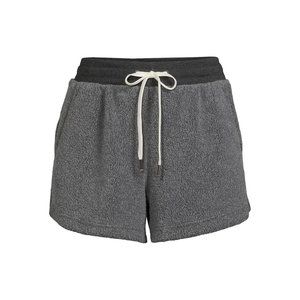 Avia Womens Reverse Fleece Shorts Black Soot 2XL